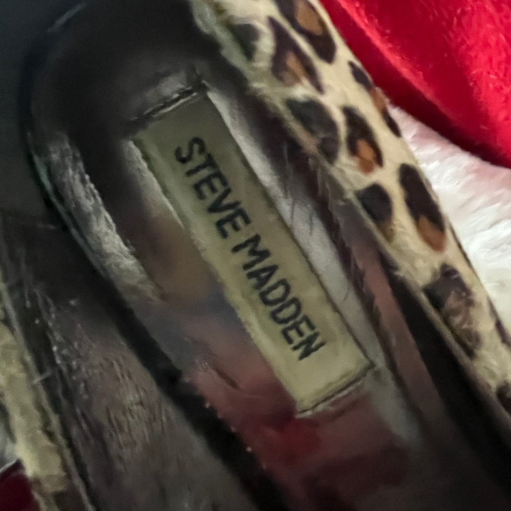 Women's Steve Madden Leopard Print Heels - 6.5M - Picture 2 of 6